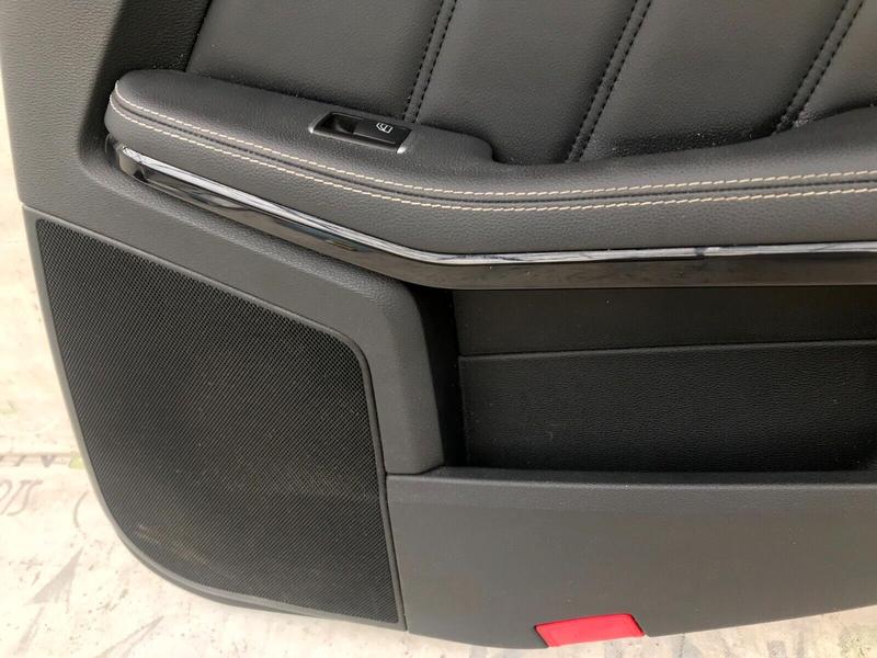 MERCEDES W212 2010-15 SALOON REAR DOOR LEATHER CARD COVER RIGHT DRIVER SIDE