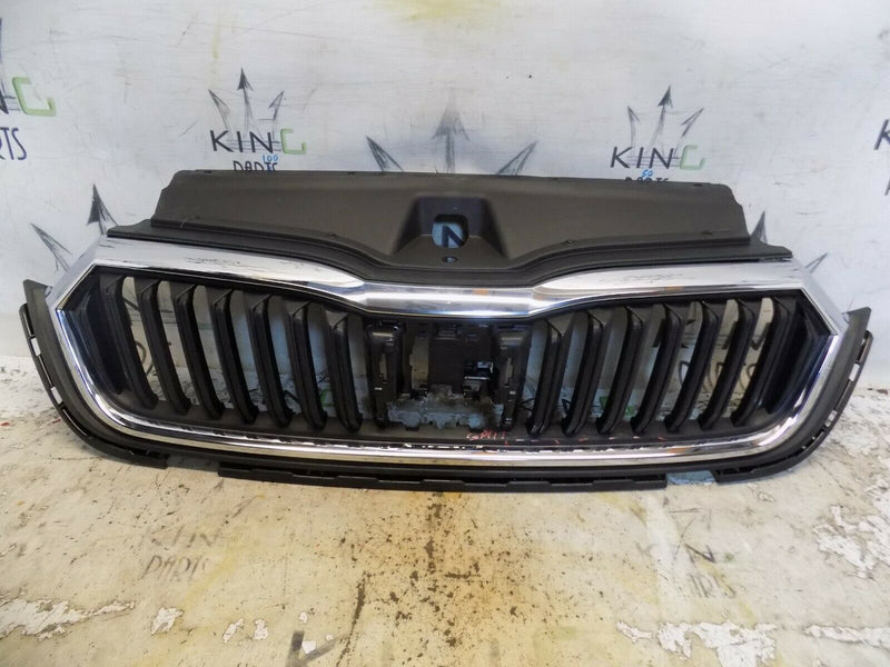 SKODA OCTAVIA 4 MK4 2020-ON FRONT BUMPER GRILL WITH SURROUND TRIM OEM PART