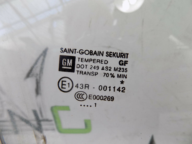 VAUXHALL CORSA D 2006-2014 5DR WINDOW GLASS FRONT DOOR RIGHT SIDE DOT249 AS2 M35