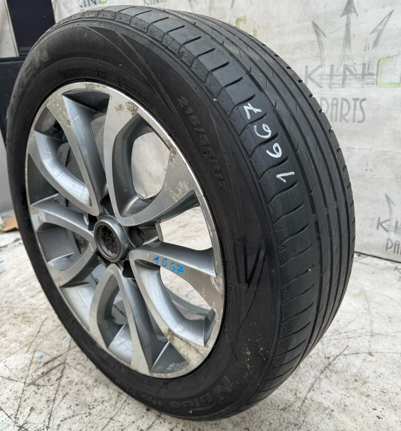 NISSAN JUKE ALLOY WHEEL RIM 17' 7Jx17H2 ET47 & TYRE 215x55 R17