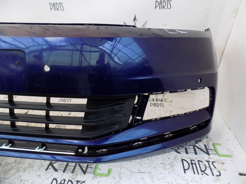 VW TOURAN MK2 2015-2017 D.BLUE FRONT BUMPER GENUINE PDC 5TA807221AL
