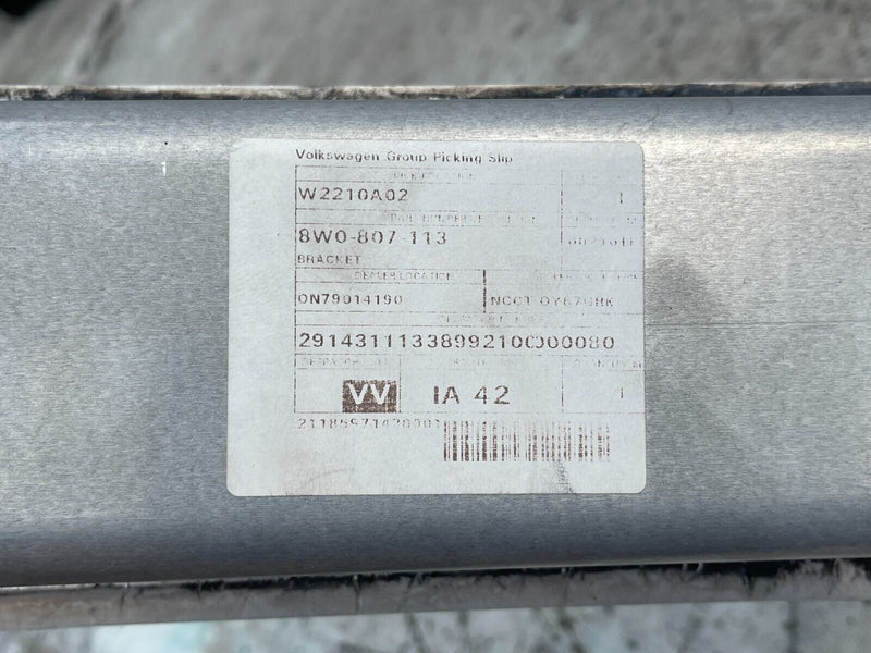 AUDI A4 S4 8W B9 2016-23 GENUINE FRONT BUMPER CRASH BAR REINFORCEMENT