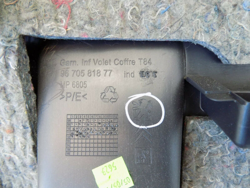 PEUGEOT 3008 2008-2016 TAILGATE BOOT LID PANEL COVER 9670581877 *N