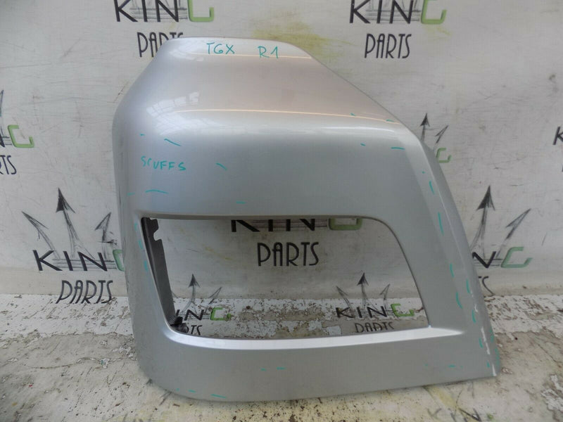 MAN TGX EURO 6 2020+RIGHT BUMPER CORNER HEADLIGHT SURROUND SILVER 81416106750