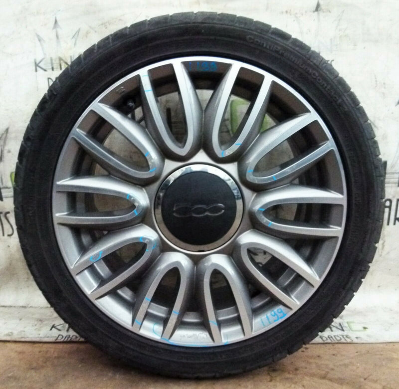 FIAT 500 GENUINE 16" ALLOY WHEEL 6.5Jx16H ET35 51972865  TYRE 195/45 R16