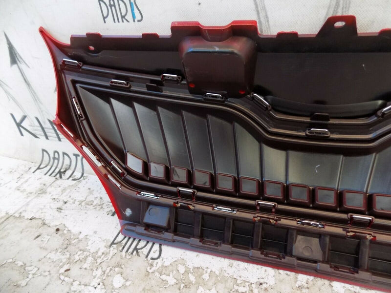 SKODA CITIGO E iV ELECTRIC 2019-UP FRONT BUMPER GRILL 1ST853653E RED+SILVER TRIM