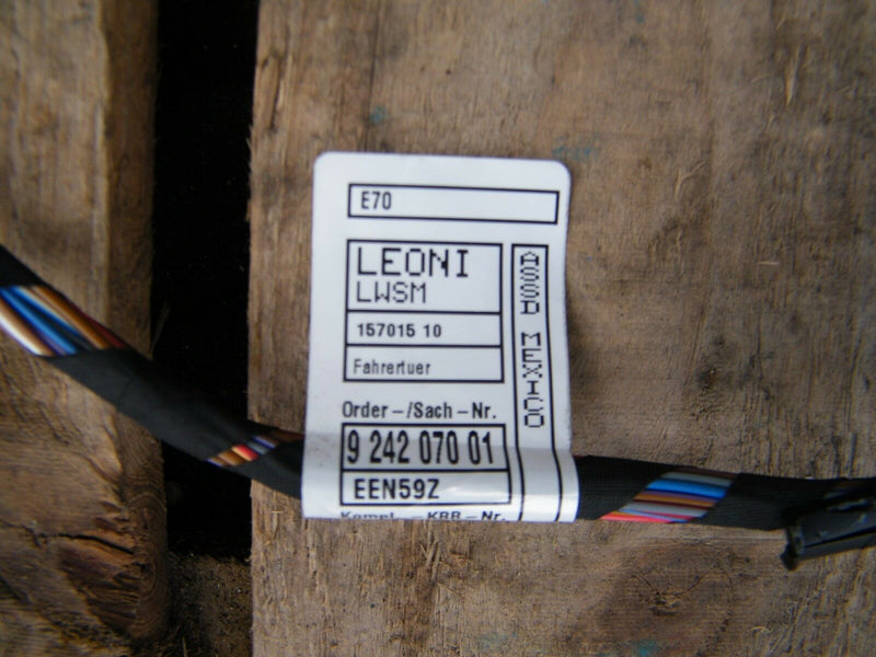 BMW X6 E71 2008-2014 Front Right Door Wiring Loom 9242070 01