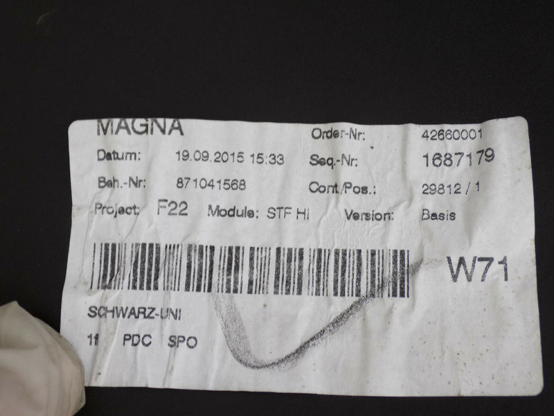 BMW 2 SERIES F22 SE 2014 2015 2016 2017 GENUINE PDC BLACK REAR BUMPER -A9255