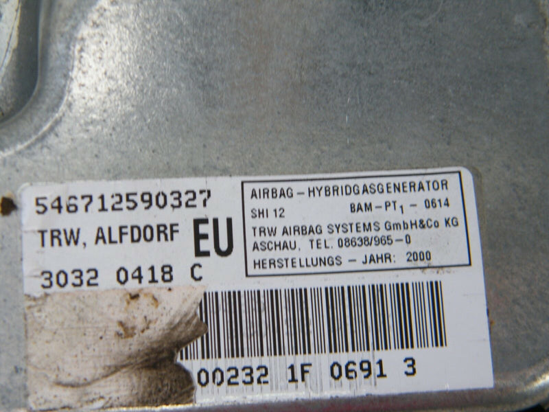 MB C CLASS W203 2001-2007 O/S/F FRONT DRIVER SIDE DOOR AIRBAG 30320417C