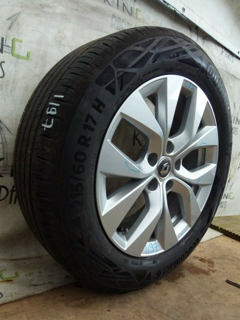 RENAULT CAPTUR MK1 GENUINE 17" ALLOY WHEEL 7Jx17 CH5-35 TYRE 215/60 R17