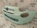 FIAT 500 2015-ON FACELIFT FRONT BUMPER POP MINT + BADGE GENUINE 735619476