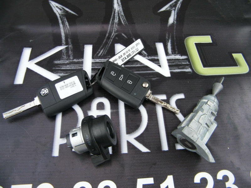 VW GOLF MK7 VII 2015-ON GENUINE REMOTE KEY INGINTION SWITCH LOCK SET 5G6959753Q