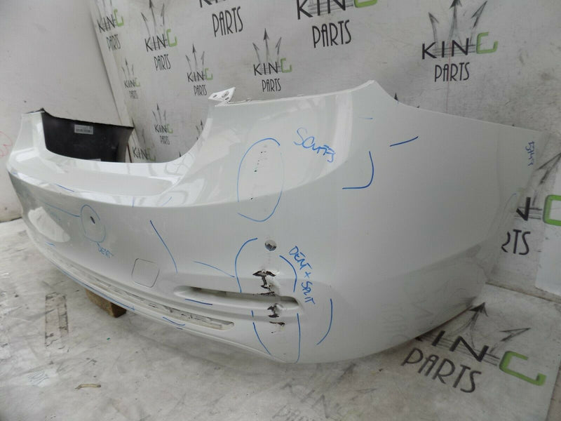 BMW 3 SERIES F30 LCI FACELIFT 2016 2017 WHITE REAR BUMPER GENUINE PDC