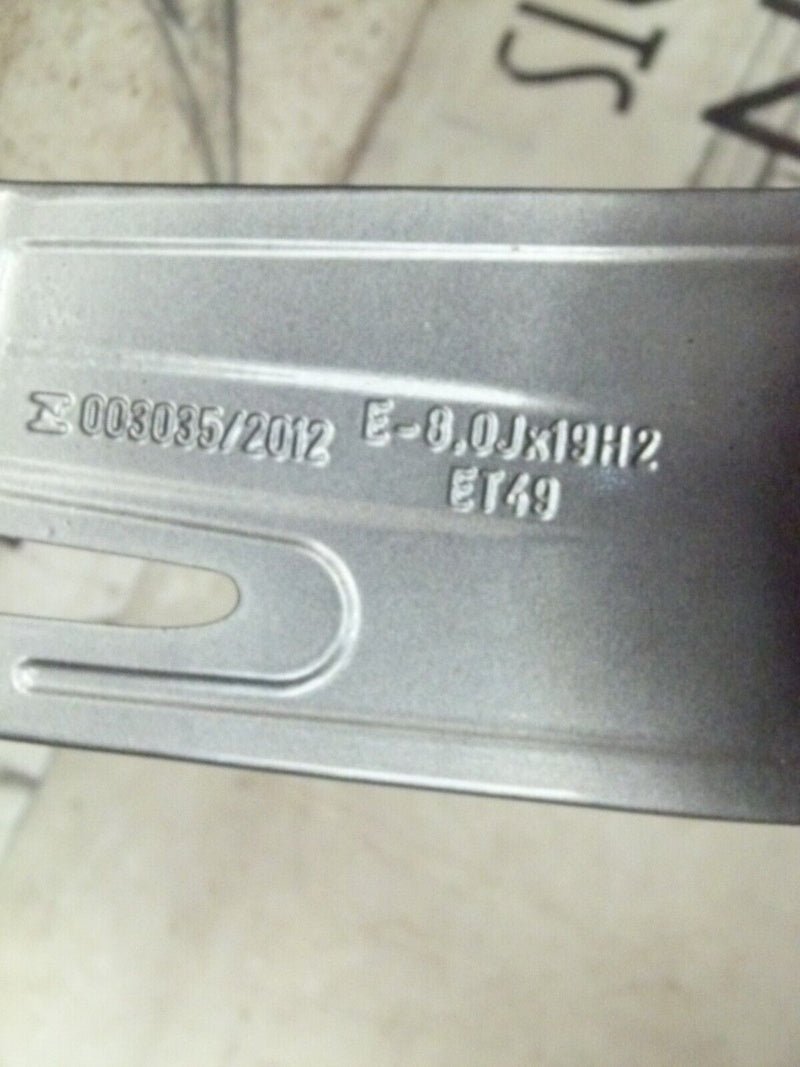 AUDI A3 S-LINE WHEEL ALLOY RIM & TIRE 8JX19H2 ET49 8V0601025AS GENUINE