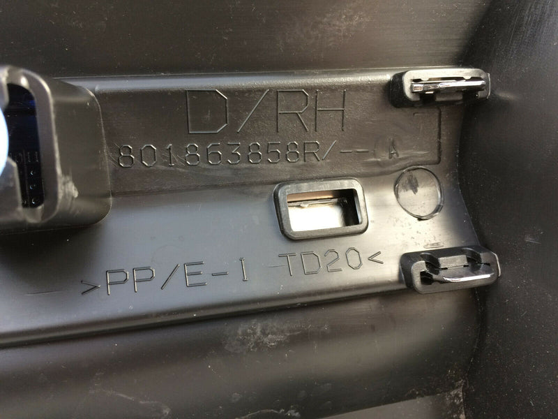 RENAULT KADJAR 2015-ON FRONT DOOR RIGHT SIDE EXTERIOR TRIM MOULDING 801863858R
