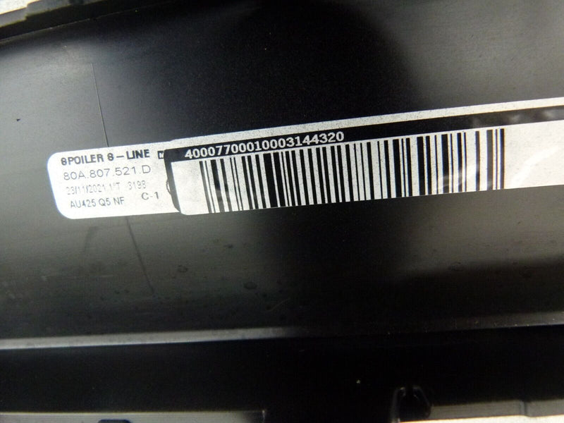 AUDI Q5 MK2 S-LINE 2016-20 REAR BUMPER LOWER MOULDING GENUINE 80A807521