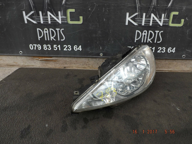 Peugeot 206 2003-2009 Headlamp Headlight Left Passenger Side N/S (783)