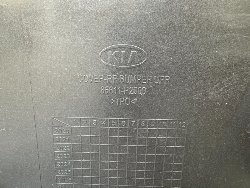 KIA SORENTO MK4 2020-ON REAR BUMPER TOP SECTION GENUINE 86611P2000