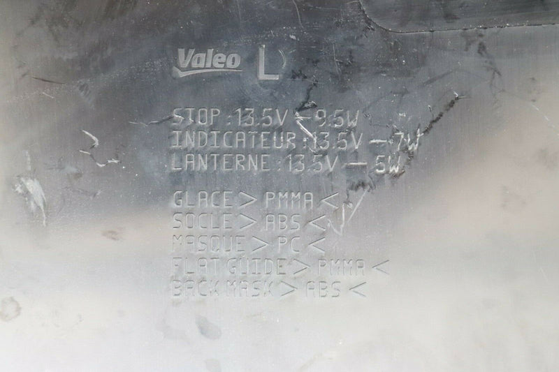 PEUGEOT 508 2019-ON BOOT LID TAILGATE LEFT SIDE LED LIGHT FENDER LAMP REAR