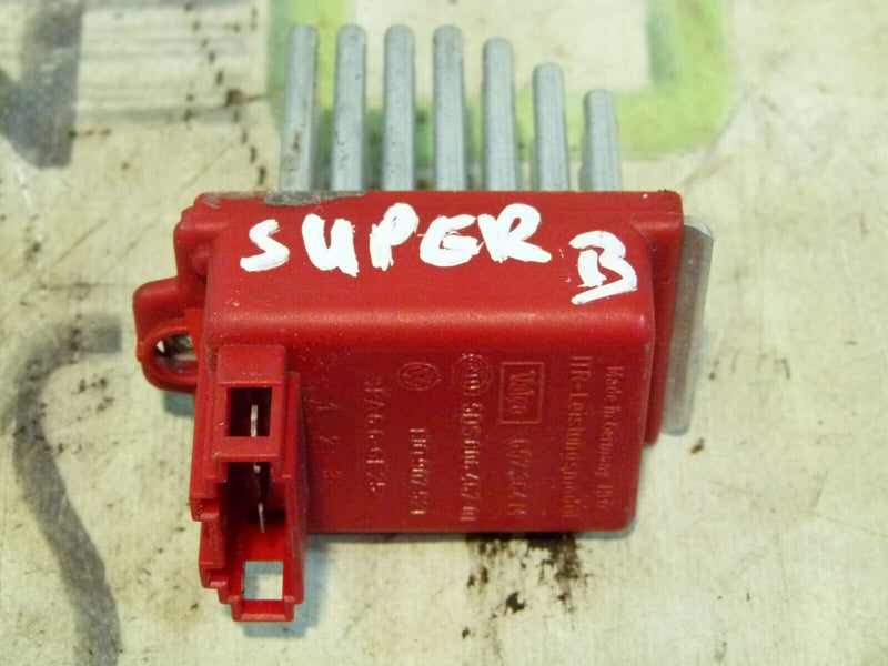 SKODA SUPERB HEATER BLOWER REGULATOR FAN RESISTOR GENUINE 1J0907521