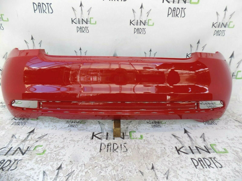 FIAT 500 2015-ON FACELIFT REAR BUMPER RED *NO PDC* 735619778