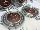 MERCEDES W107 W116 W114 W115 W123- 4x CHROME WHEEL TRIMS CAP COVER GENUINE 14"