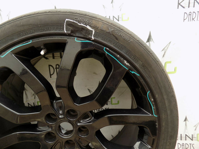 RANGE ROVER L405 L494 22" INCH ALLOY WHEEL + TYRE 275/40/R22 9.5JX22 ET 49