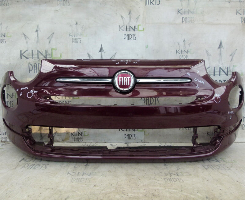 FIAT 500 LOUNGE FACELIFT 15-22 GENUINE FRONT BUMPER &BADGE LOGO 735619491