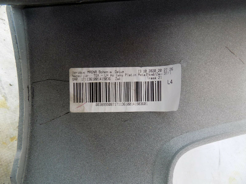 MAN TGX EURO 6 2020+ LEFT BUMPER CORNER HEADLIGHT SURROUND SILVER MAN-8141610