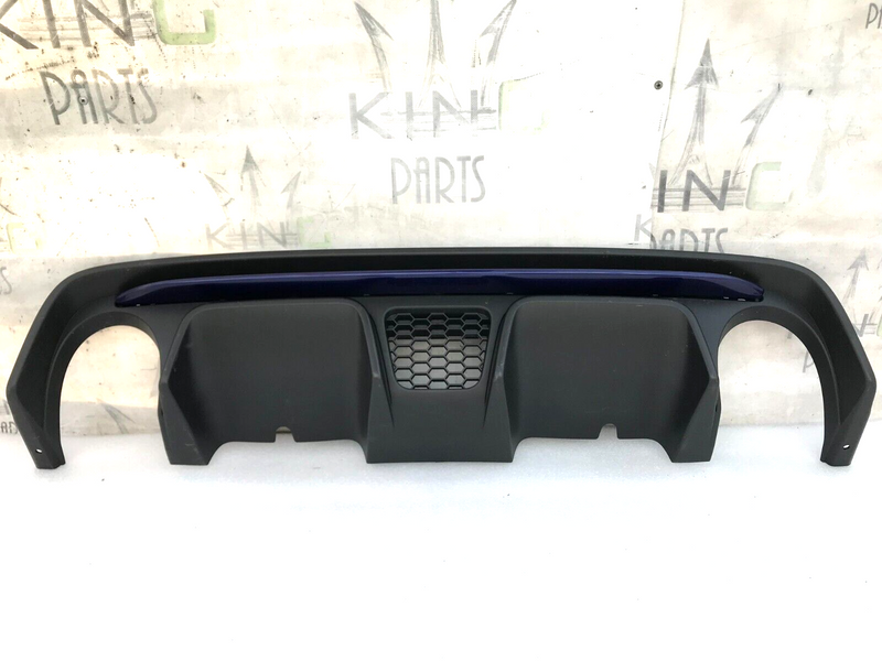 FIAT 500 ABARTH 595 LCI 2016-ON REAR BUMPER DIFFUSER & BLUE TRIM MOULDING