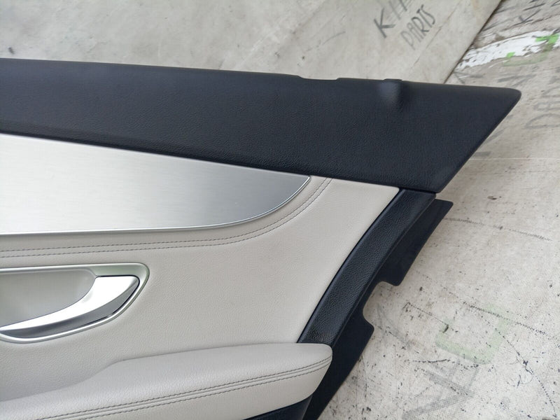 MERCEDES C CLASS W205 2014-2021 DRIVER SIDE REAR DOOR CARD BLACK & BEIGE #