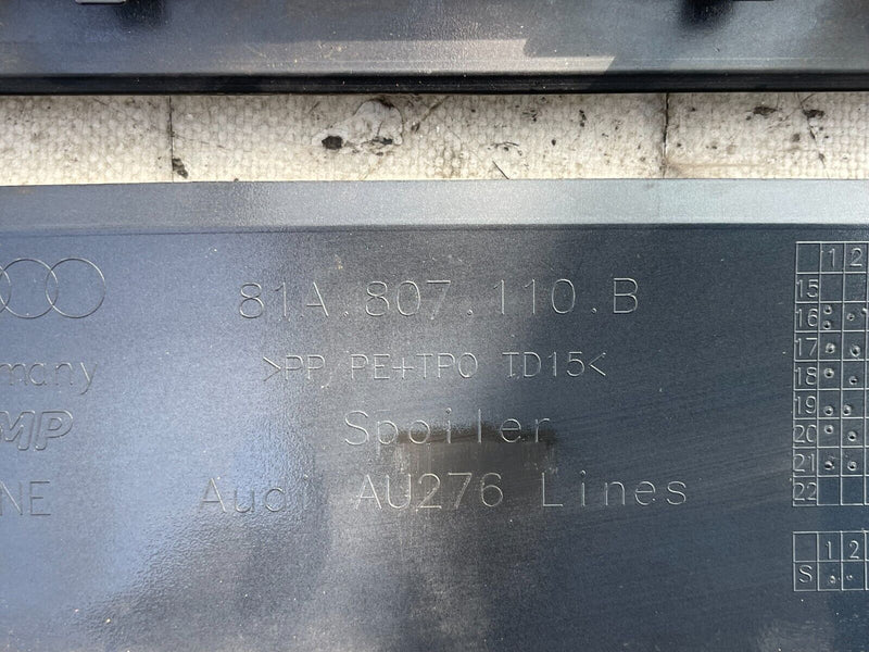 AUDI Q2 2017-ON FRONT BUMPER LOWER SPOILER LIP GENUINE 81A807110