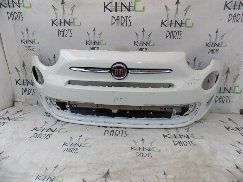 FIAT 500 S SPORT 2016-ON FACELIFT FRONT BUMPER IN WHITE + BADGE 735619571