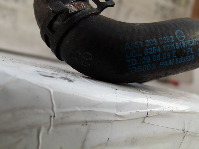 MERCEDES C W204 2007-2011 ENGINE COOLANT HOSE PIPE GENUINE A6512030882