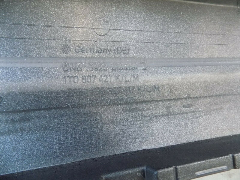 VW TOURAN 1T 2nd FACELIFT 2010-2015 GENUINE REAR BUMPER 6x PDC 1T0807421