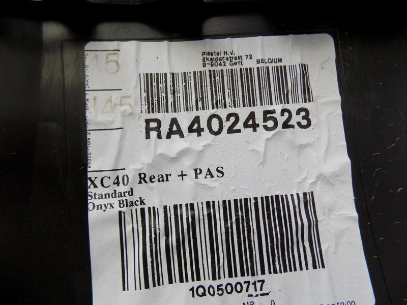 VOLVO XC40 2017-ON END CAP REAR BUMPER CORNER RIGHT SIDE BLACK 31449337