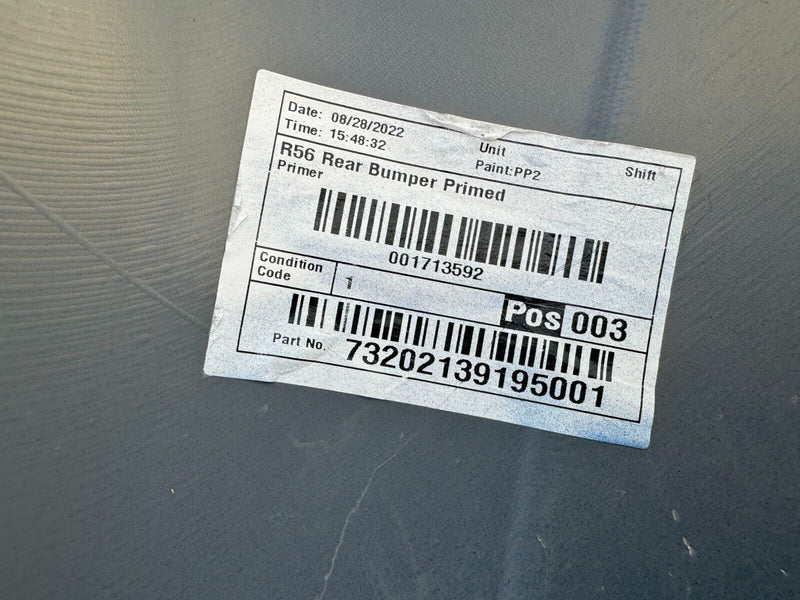 MINI COOPER ONE R56 2006-2010 REAR BUMPER GENUINE 7147871