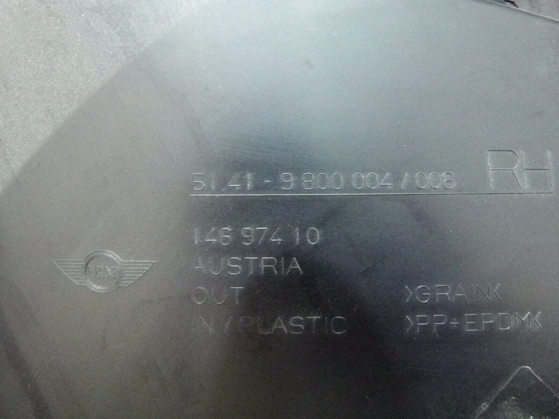 MINI COUNTRYMAN R60 2010-2014 FRONT RIGHT DOOR CARD COVER GENUINE 9800004