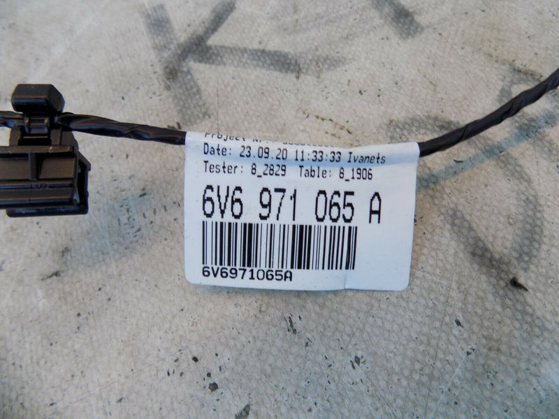 SKODA FABIA MK3 2015-UP REAR BUMPER WIRING PDC OEM 6V6971065A