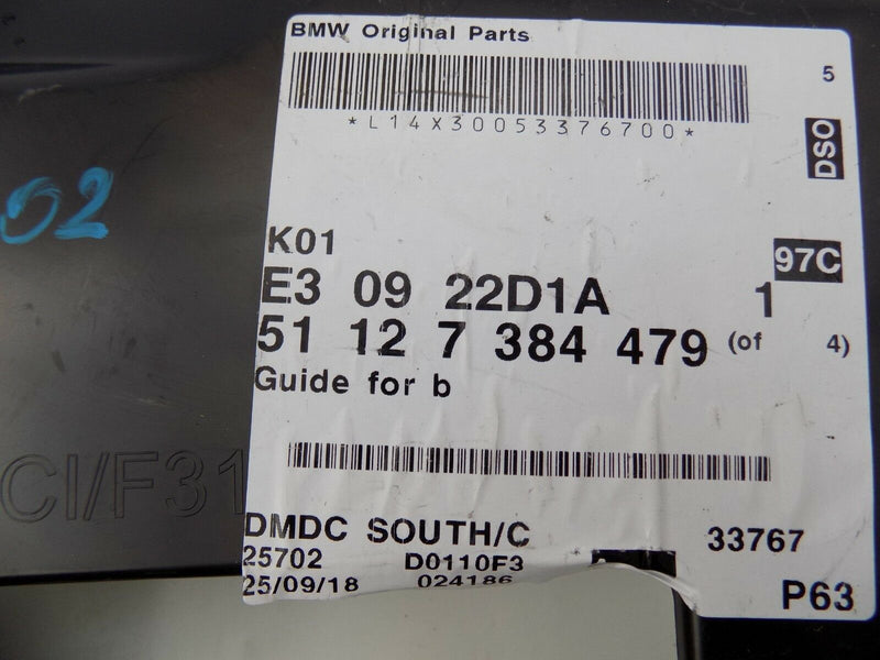 BMW 3 SERIES F31 LCI 2011-ON REAR LEFT BUMPER GUIDE O/S/R *NEW 7384479 /B06-02