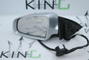 AUDI A6 C6 2004-2011 LEFT PASSENGER SIDE WING ELECTRIC MIRROR SILVER