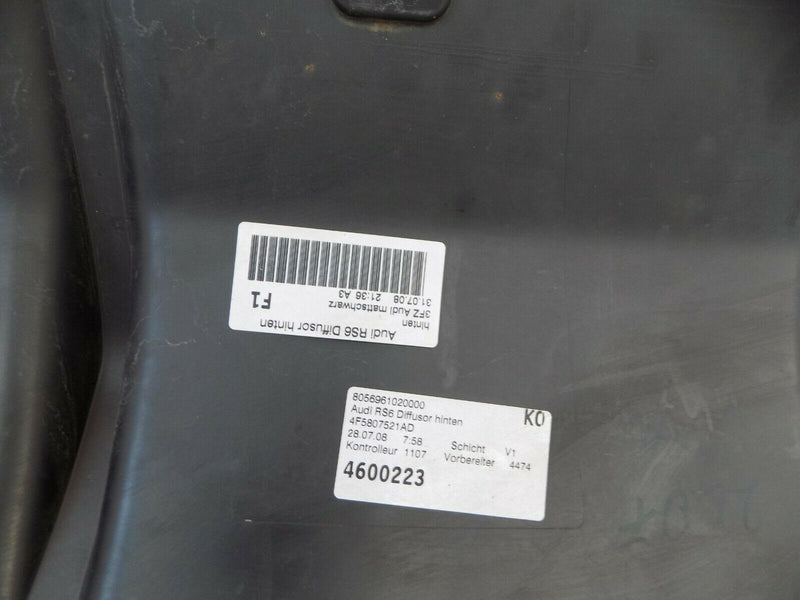 AUDI RS6 4F C6 2008-2010 REAR BUMPER SPOILER GENUINE  4F5807521AD