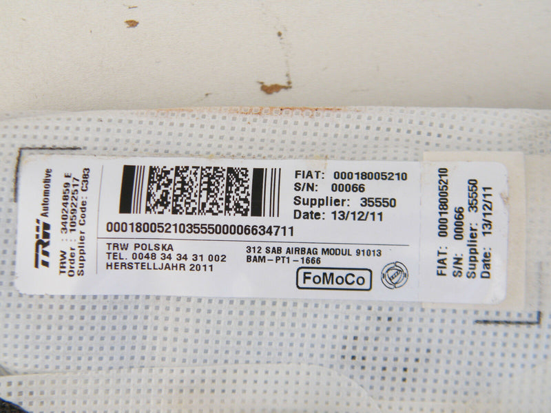 FIAT 500 (312) 2007-2015 RIGHT SEAT AIR BAG DRIVER SIDE SAB AIRBAG MODULE O/S