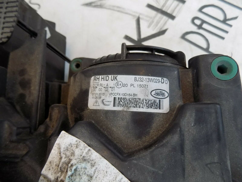LAND ROVER EVOQUE 2011-2014 FRONT RIGHT DRIVER SIDE XENON HEADLIGHT BJ32