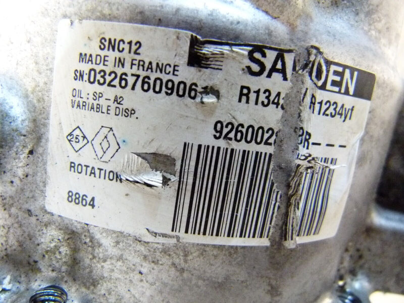 RENAULT CAPTUR 2020-ON AIR CONDITION COMPRESSOR PUMP GENUINE 926002888R