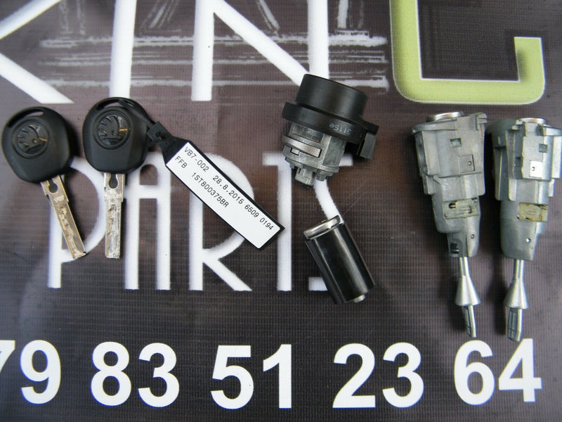 F Skoda Citigo 2011-2015 Key Set Door Lock Ignition Switch Fuel Cap Lock