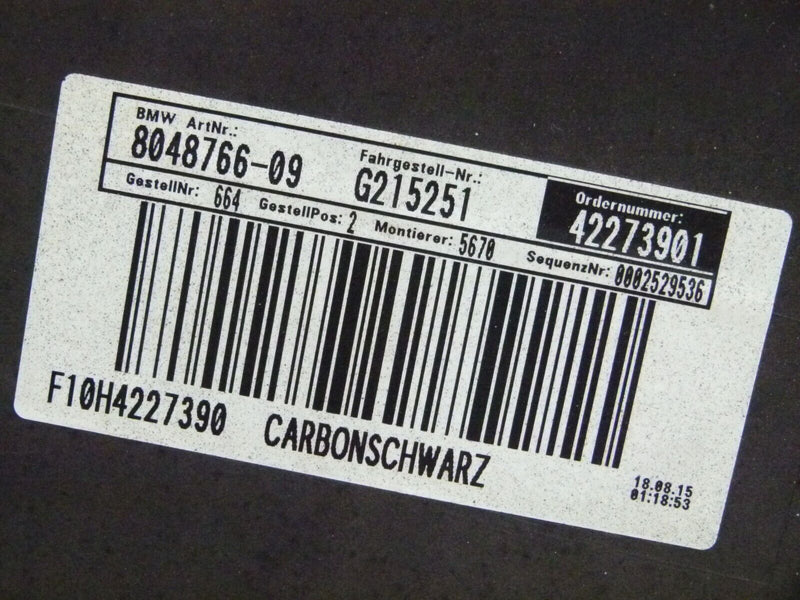 BMW 5 SERIES F10 M-SPORT 2010-2016 REAR BUMPER PDC GENUINE 51127906324