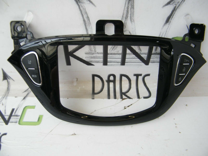 VAUXHALL CORSA E 2014-ON FRONT PIANO BLACK RADIO SURROUND TRIM SWITCH 13471358