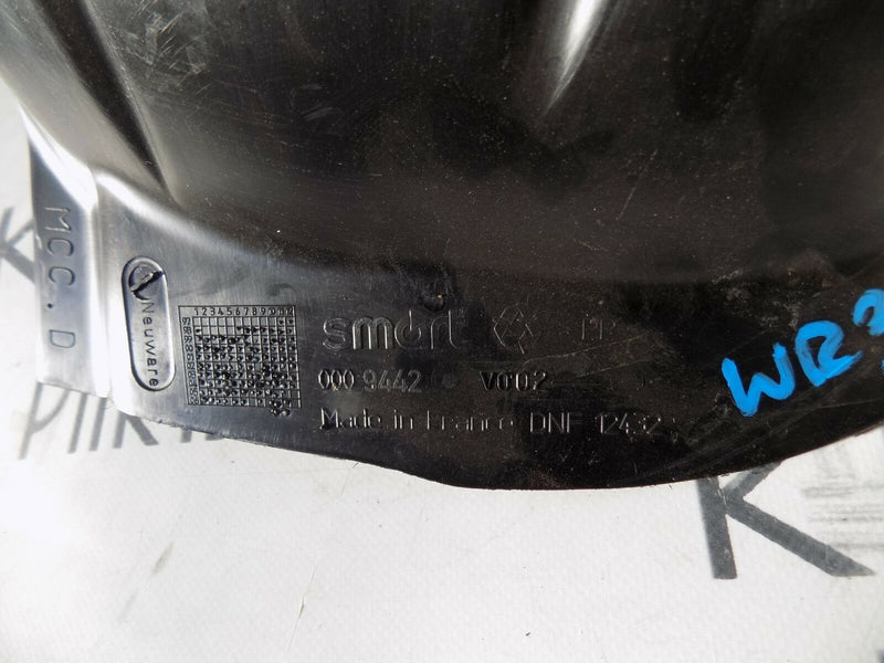 SMART FORTWO 1998-2007 REAR RIGHT WHEEL INNER ARCH LINER SPLASH GUARD