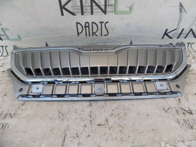 SKODA CITIGO E iV ELECTRIC 2019-UP FRONT BUMPER GRILL GENUINE 1ST853653E SILVER